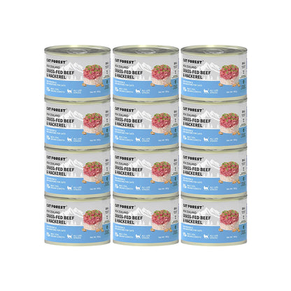 CAT FOREST Grass-Fed Beef & Mackerel Wet Cat Canned Food