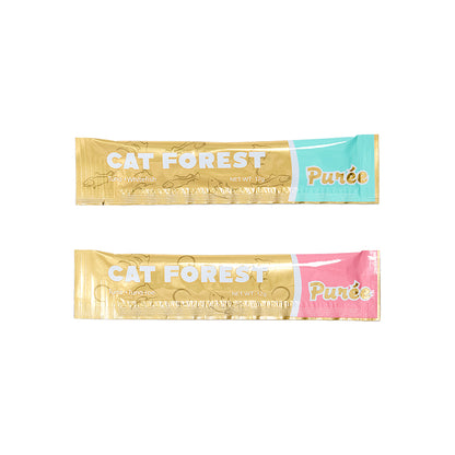 CAT FOREST Puree Tuna & Tuna Roe/Whitefish Cat Treats 12g x 48