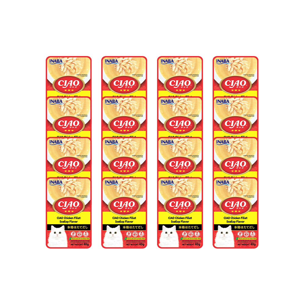 CIAO Tuna & Chicken Fillet In Dried Bonito Broth Soup Cat Treats 40g (pouch)