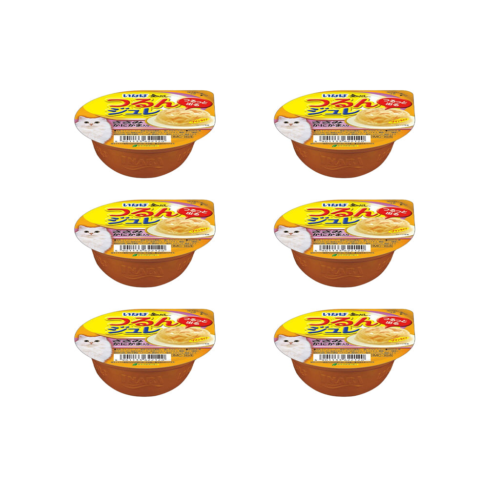 CIAO Chicken Flake Jelly in Crab Stick Broth Wet Cat Treats 65g (cupped)