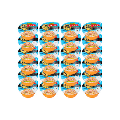 CIAO Tuna Flake & Crab Stick In Sliced Bonito Gravy Cat Treats 70g (cupped)