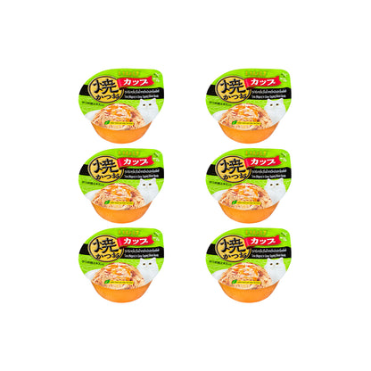 CIAO Tuna Flake In Sliced Bonito Gravy Cat Treats 70g (cupped)