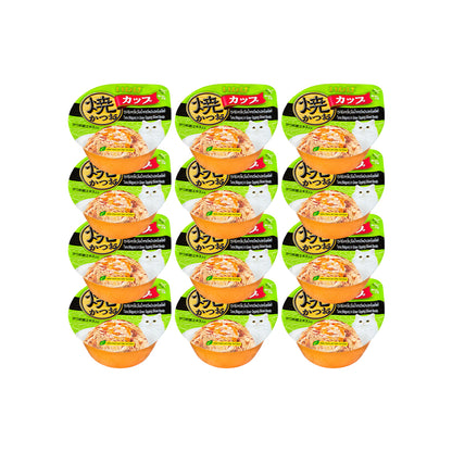CIAO Tuna Flake In Sliced Bonito Gravy Cat Treats 70g (cupped)