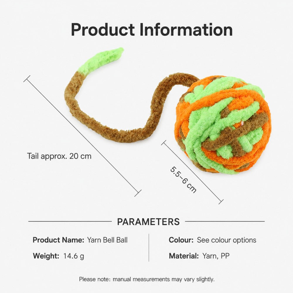 Plush Yarn Bell Ball Cat Toys
