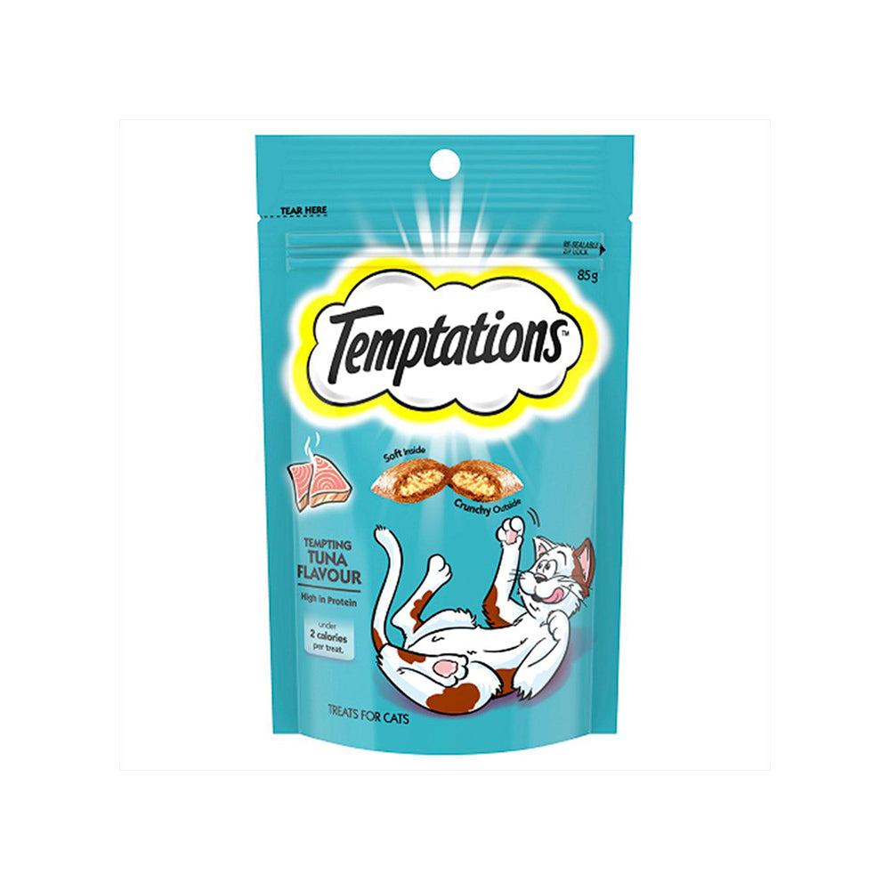 TEMPTATIONS Snacks Tempting Tuna Cat Treats 85g