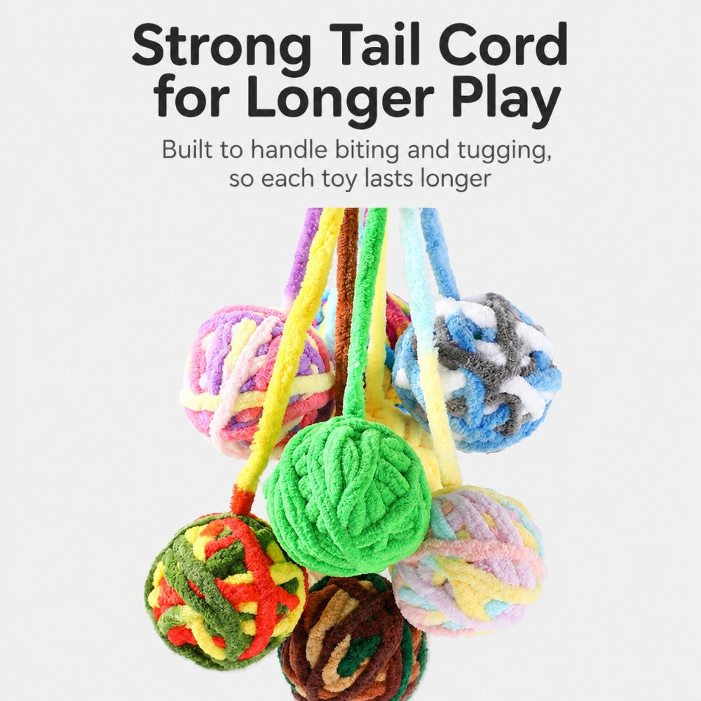 Plush Yarn Bell Ball Cat Toys