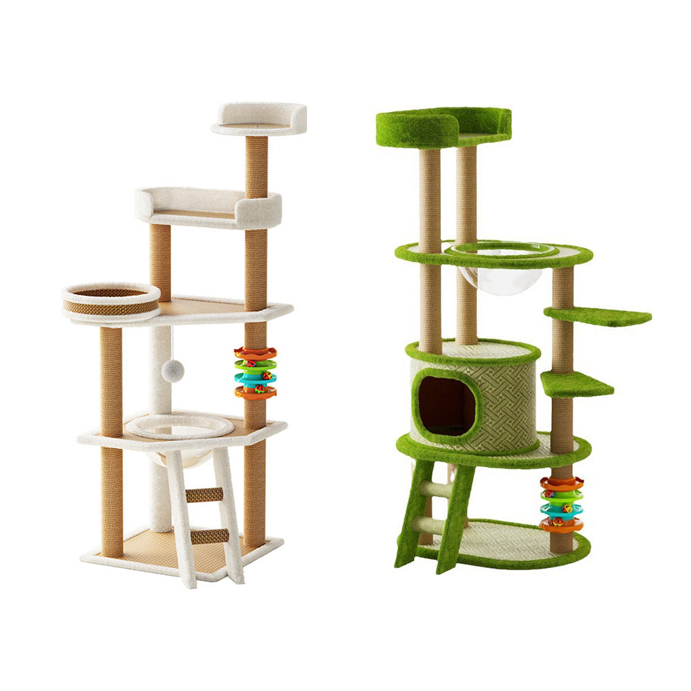 Multi-Level Cat Tree With Cooling Pad And Space Capsule – Petso