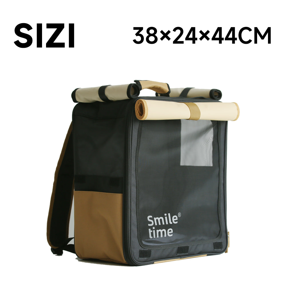 SMILE TIME Privacy Pro Tri-Shade Pet Travel Carrier 38x24x44cm