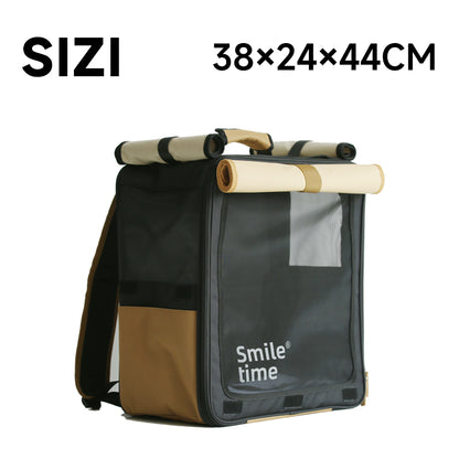 SMILE TIME Privacy Pro Tri-Shade Pet Travel Carrier 38x24x44cm