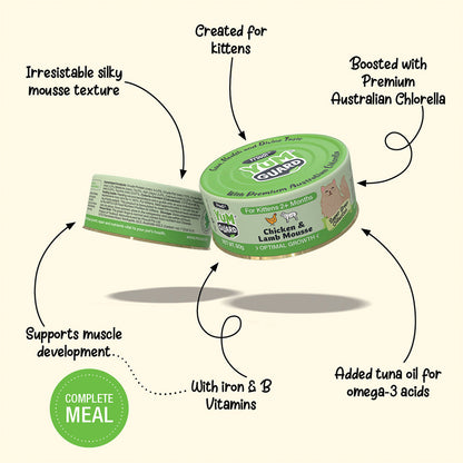 YUMGUARD Optimal Growth Chicken & Lamb Mousse Kitten Wet Cat Food