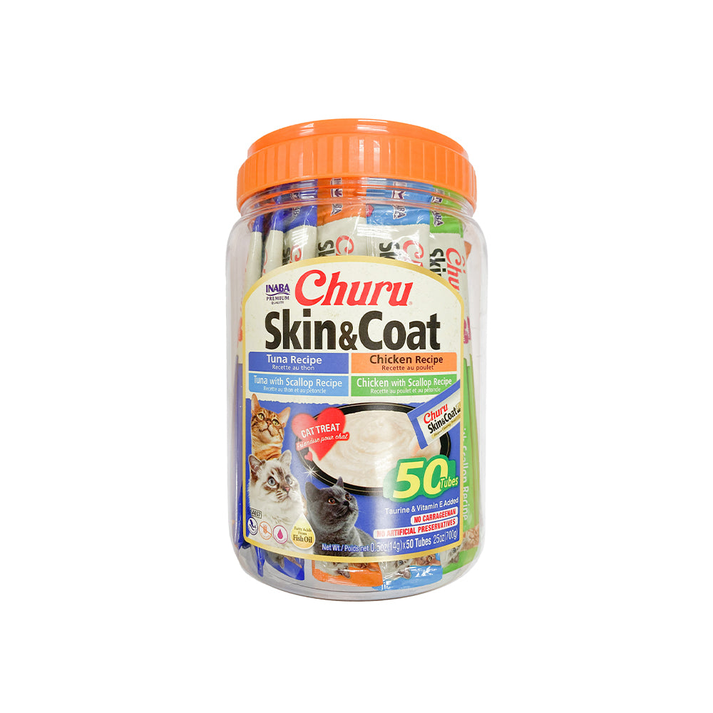 INABA Churu Skin & Coat Varieties 700g (14g X 50) USA-657B