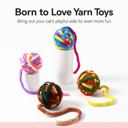 Plush Yarn Bell Ball Cat Toys