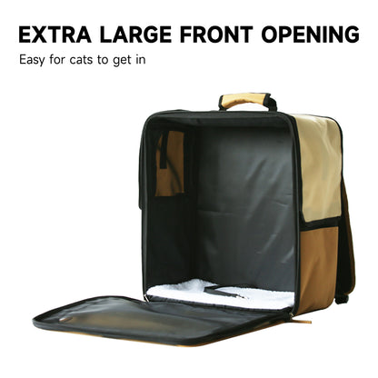 SMILE TIME Privacy Pro Tri-Shade Pet Travel Carrier 38x24x44cm