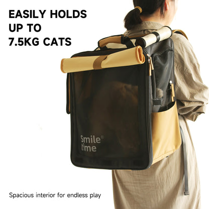 SMILE TIME Privacy Pro Tri-Shade Pet Travel Carrier 38x24x44cm