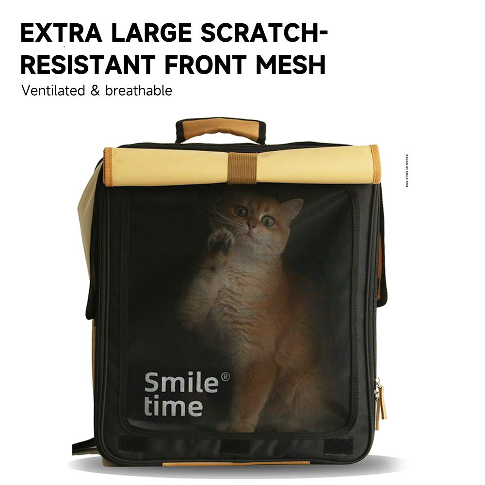 SMILE TIME Privacy Pro Tri-Shade Pet Travel Carrier 38x24x44cm
