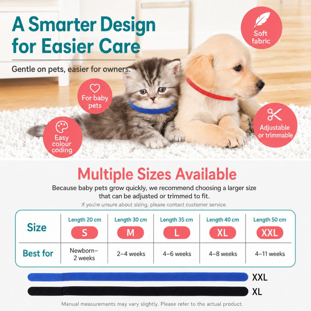 Pet ID Collar – 12 Colors for Puppies and Kittens