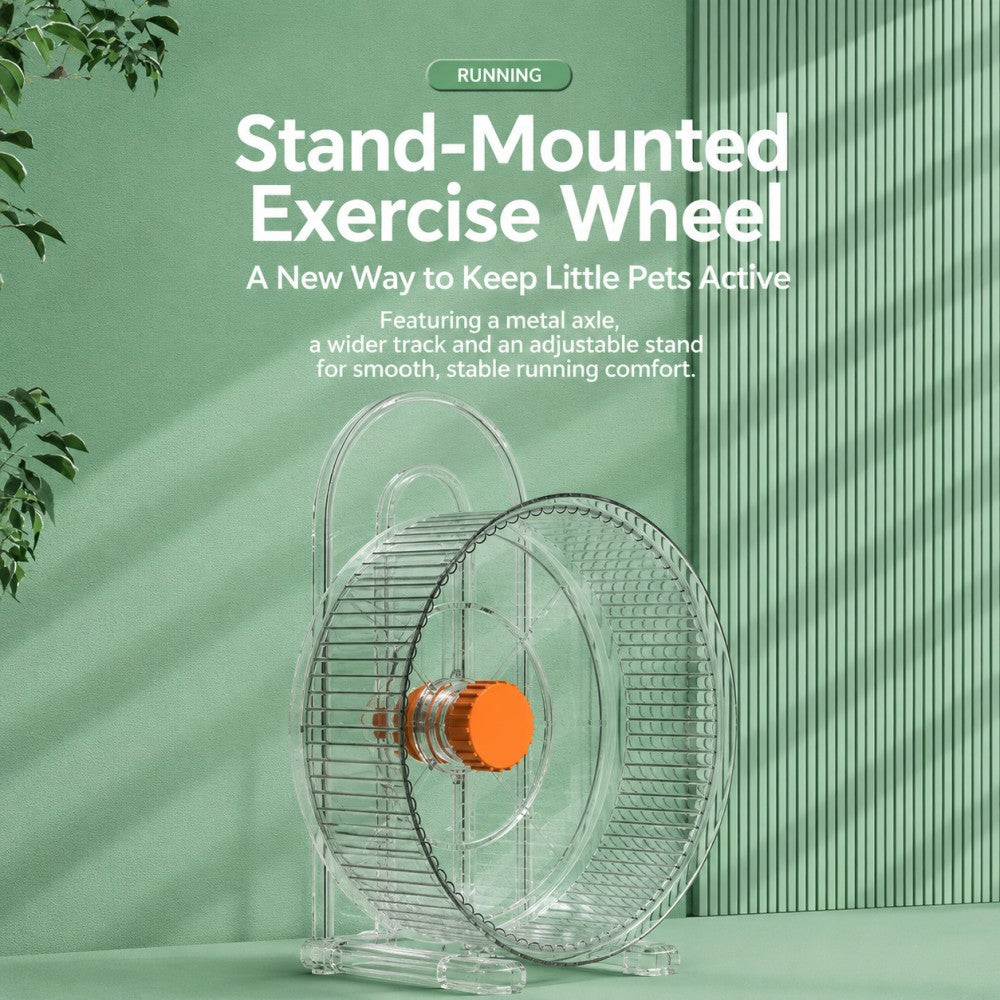 Silent Double-Bearing Hamster Wheel – Large 21cm Exercise Toy