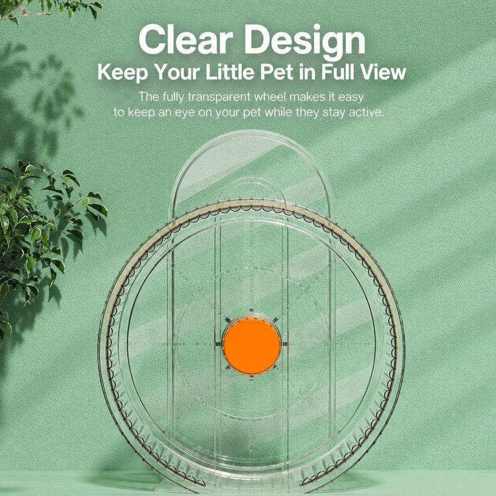 Silent Double-Bearing Hamster Wheel – Large 21cm Exercise Toy