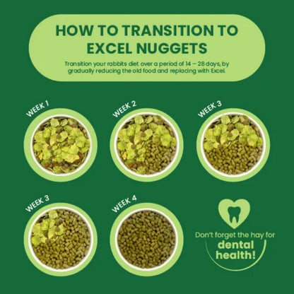 BURGESS Excel Adult Rabbit Nuggets with Mint 10kg