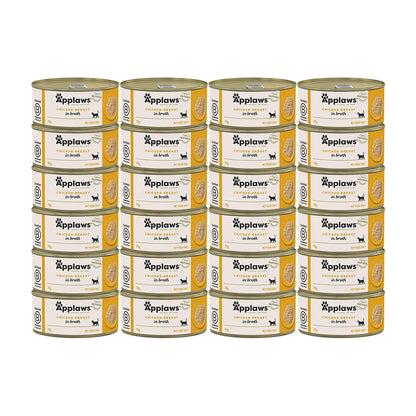 APPLAWS Chicken Breast Broth & Stew Cat Food for Adult Cat
