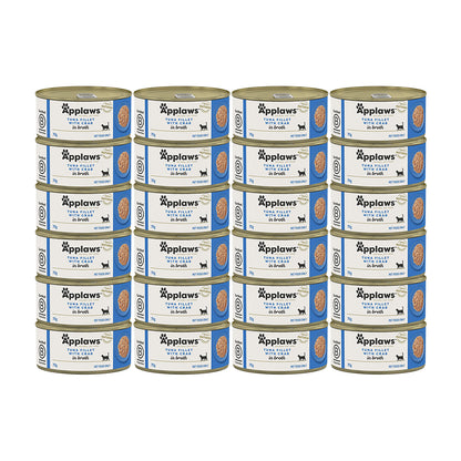 APPLAWS Tuna Fillet With Crab Adult Canned Wet Cat Food