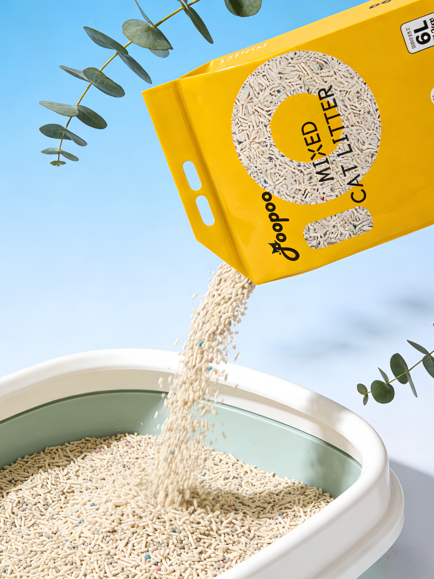 POOPOO Original Tofu & Bentonite Mixed Cat Litter