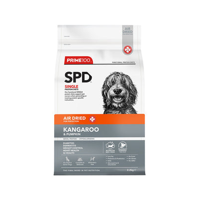 PRIME100 Kangaroo & Pumpkin Air Dried Dog Food for Adult Dogs 2.2kg