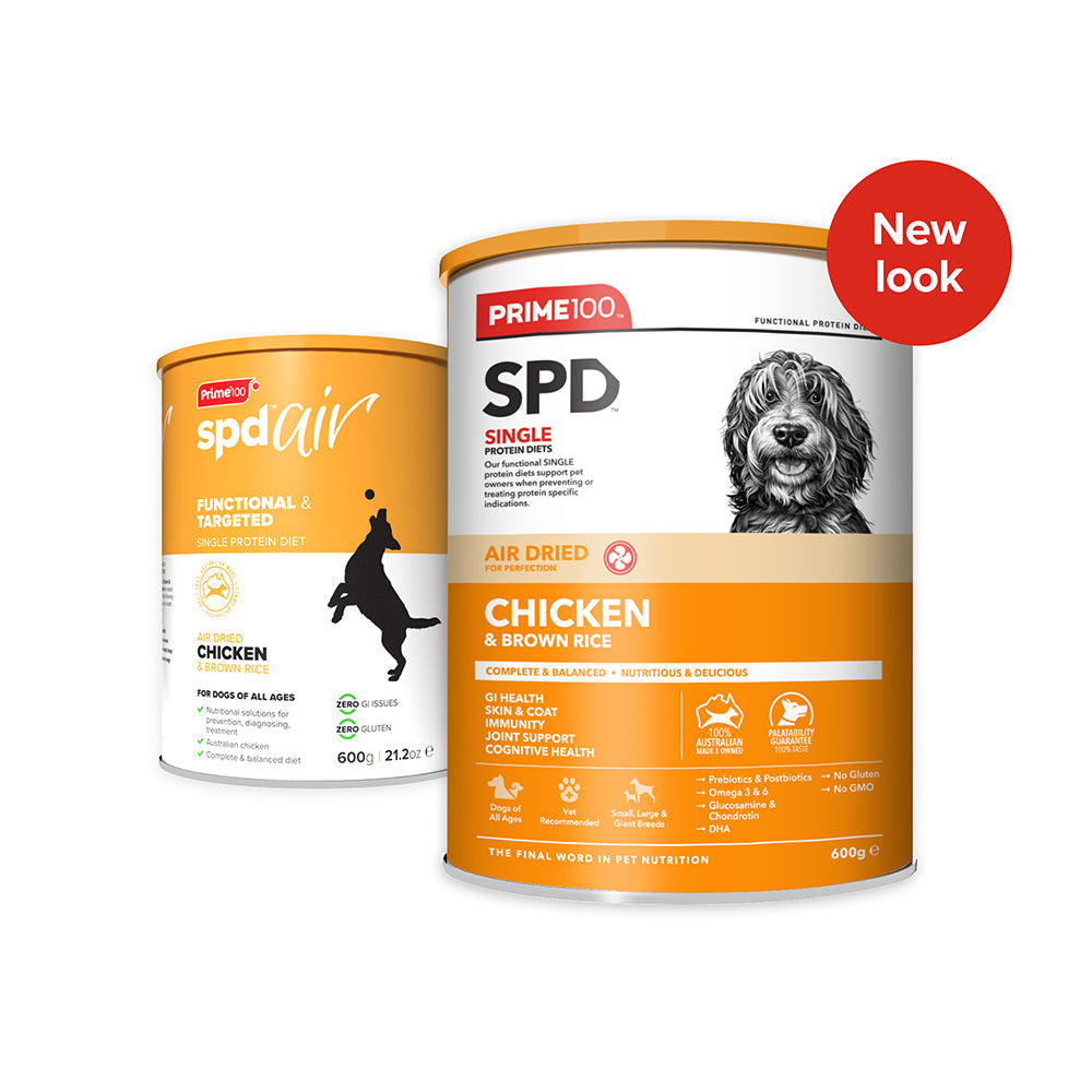 PRIME100 SPD Air Dried Chicken & Brown Rice Dog Food