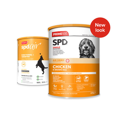 PRIME100 SPD Air Dried Chicken & Brown Rice Dog Food