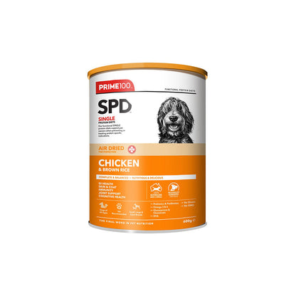 PRIME100 SPD Air Dried Chicken & Brown Rice Dog Food
