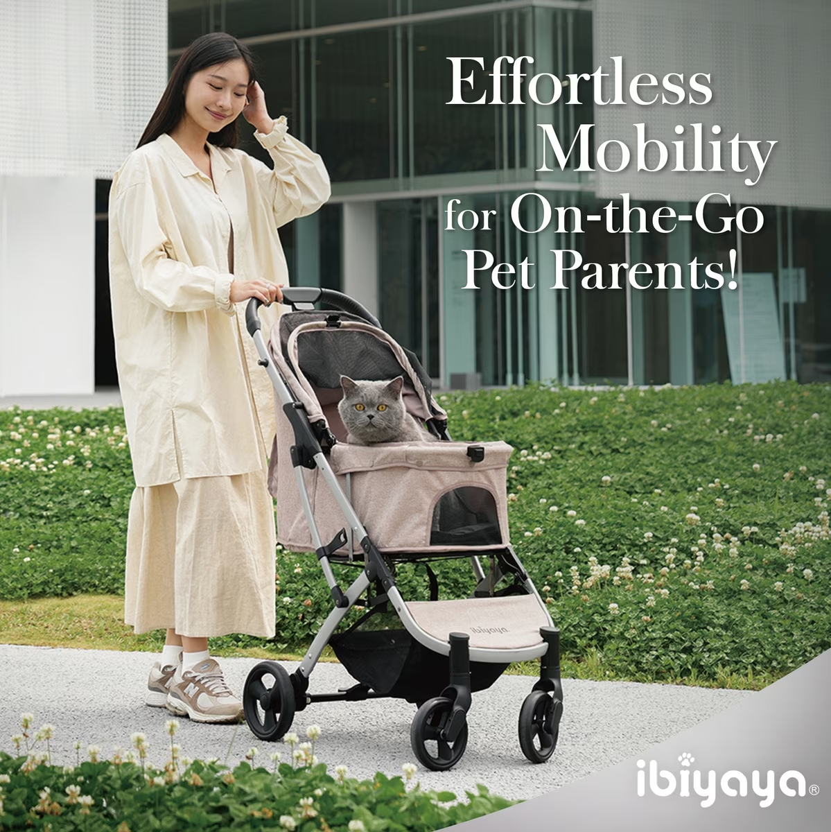 IBIYAYA Speedy Fold Pet Buggy Evolution New & Improved Pet Stroller