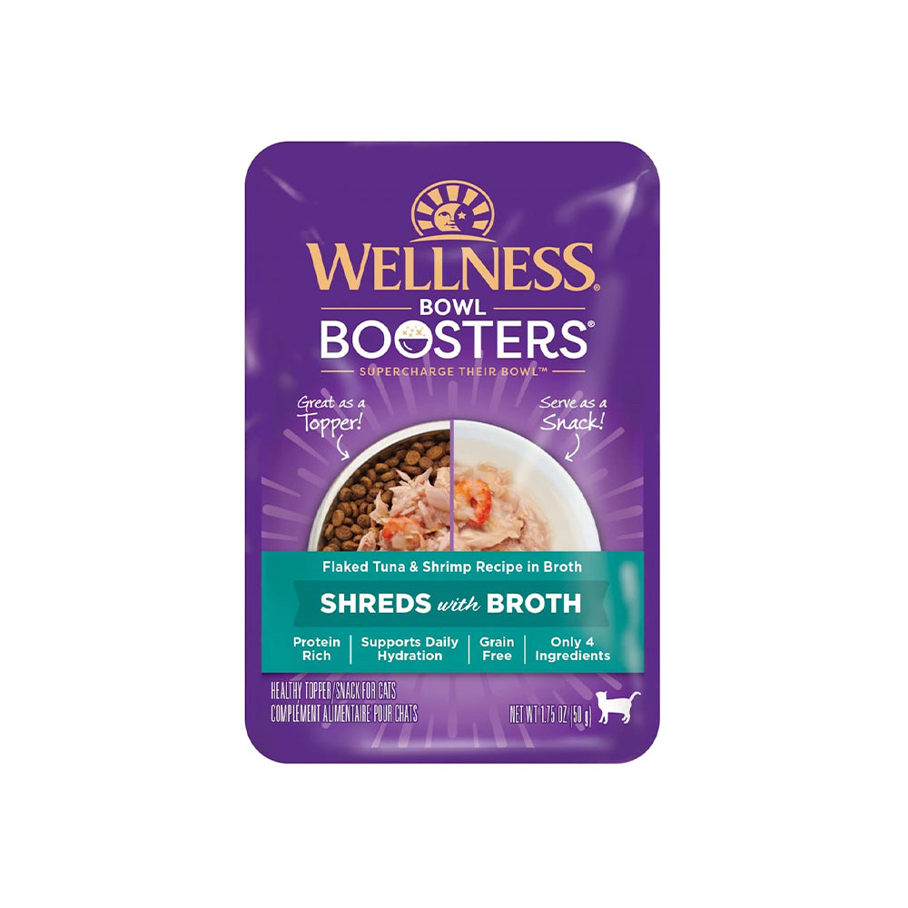 WELLNESS Core Simply Shreds Flaked Tuna & Shrimp Wet Cat Food 50g x 12