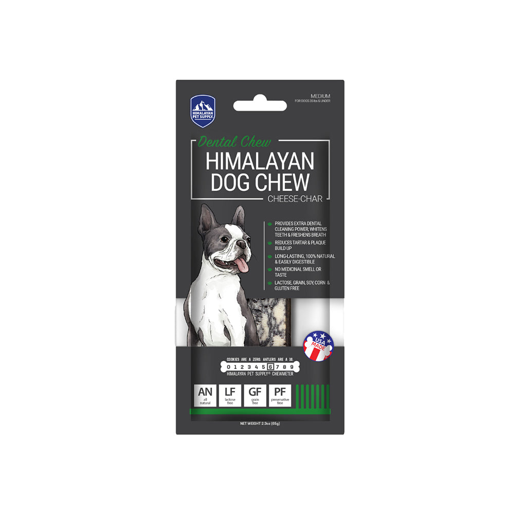 HIMALAYAN Cheese Char with Activated Charcoal Medium Dog Chew Treats 1pk