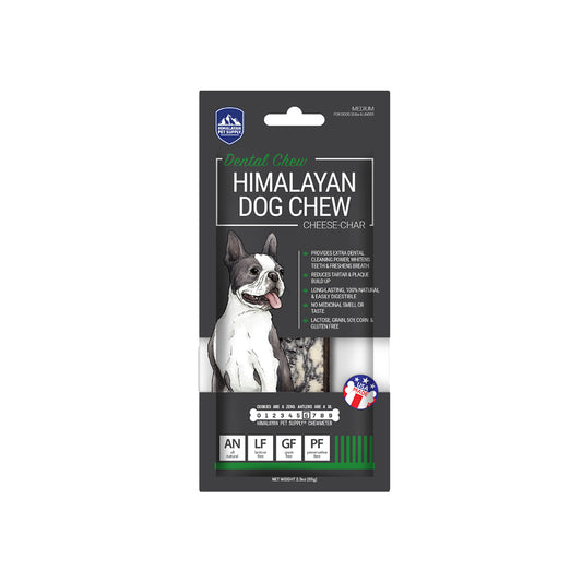 HIMALAYAN Cheese Char with Activated Charcoal Medium Dog Chew Treats 1pk