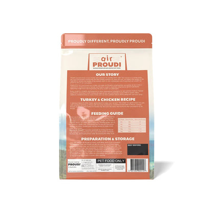 AIR PROUDI Premium Turkey & Chicken Air Dried Cat Food