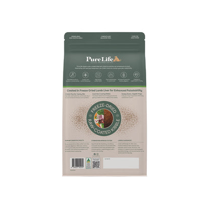 PURE LIFE Freeze-Dried Raw-Coated Lamb & Kangaroo Adult Dry Dog Food