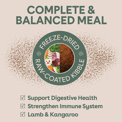PURE LIFE Freeze-Dried Raw-Coated Lamb & Kangaroo Adult Dry Dog Food