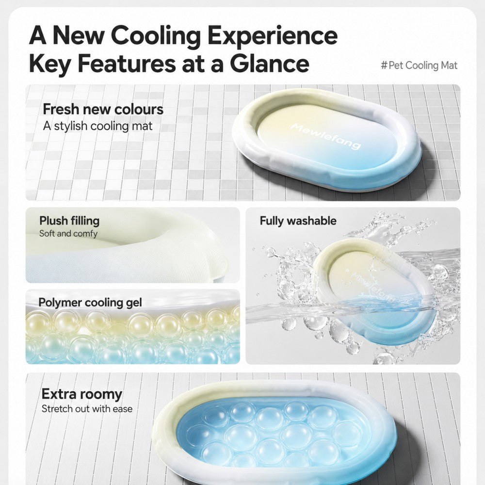 Cooling Ice Mat for Cats and Dogs – Summer Sleeping Pad