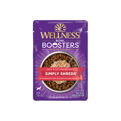 WELLNESS Core Simply Shreds Shredded Boneless Chicken, Wild Salmon
