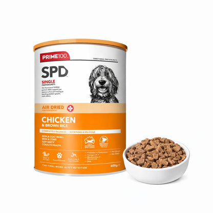 PRIME100 SPD Air Dried Chicken & Brown Rice Dog Food