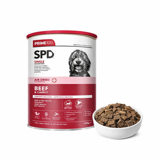 PRIME100 SPD Air Dried Beef & Carrot Dog Food