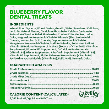 GREENIES Blueberry Regular Dog Dental Treats 340g