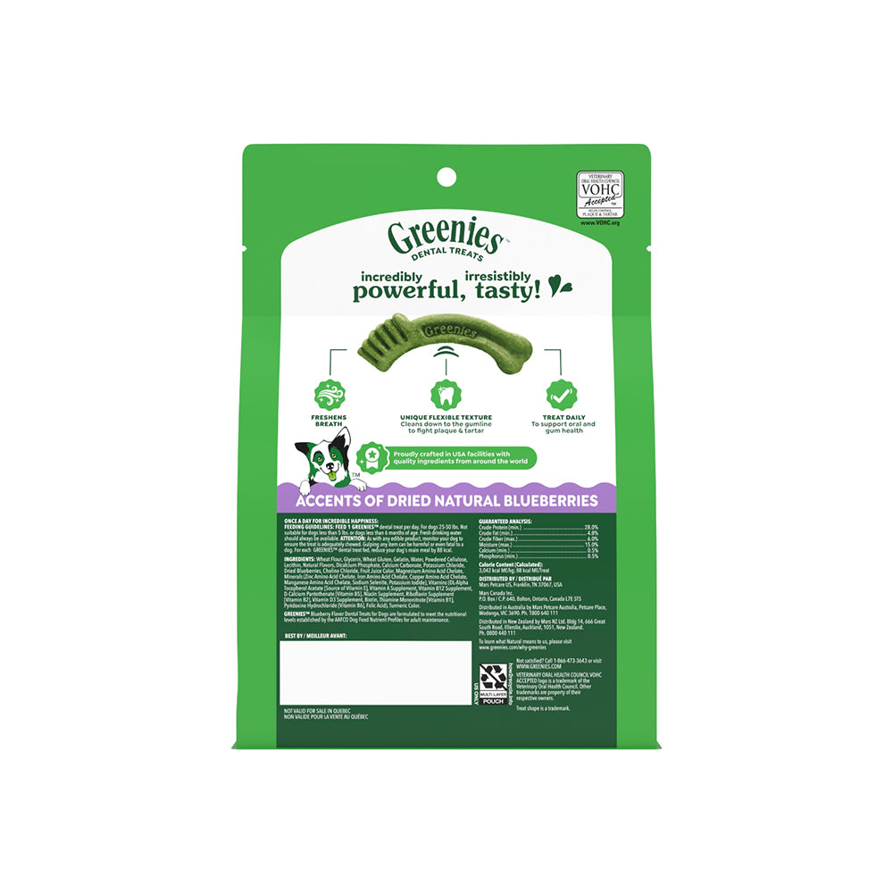 GREENIES Blueberry Regular Dog Dental Treats 340g