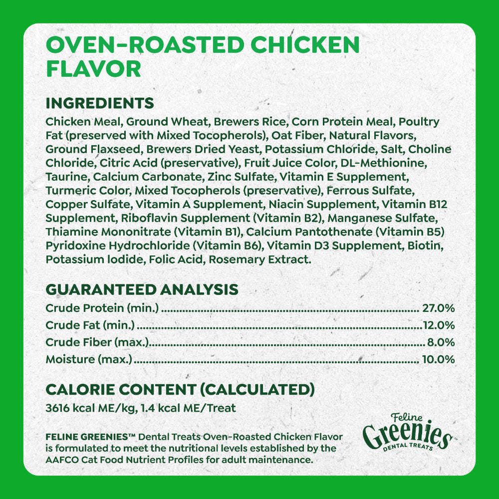 GREENIES Chicken Feline Dental Treats 60g