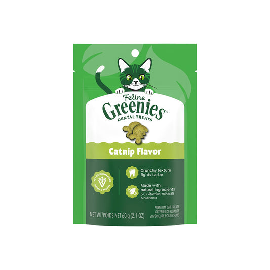 GREENIES Feline Catnip Cat Dental Treats 60g