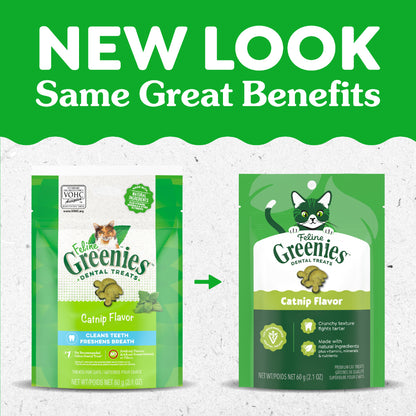 GREENIES Feline Catnip Cat Dental Treats 60g