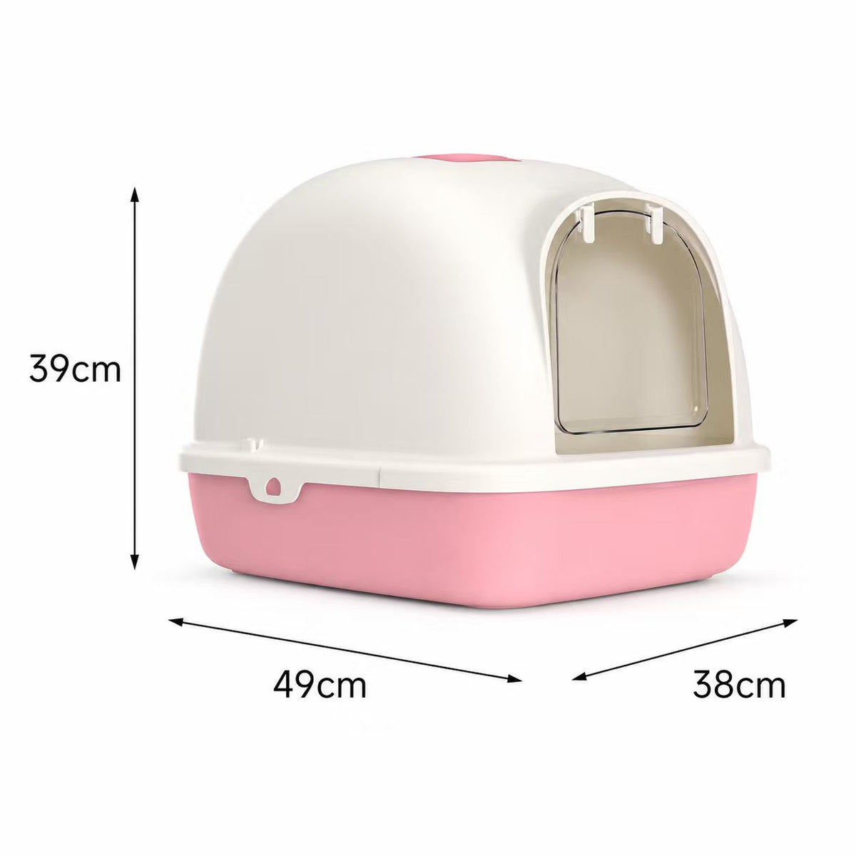 PAKEWAY Tomcat Pink Cat Litter Box (middle)