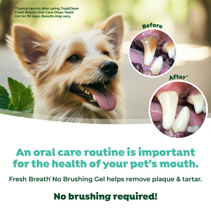 TROPICLEAN Fresh Breath Oral Care Clean Teeth Gel for Dogs 118ml