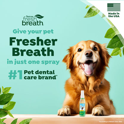 TROPICLEAN Fresh Breath Original Oral Care Spray For Dogs 118ml