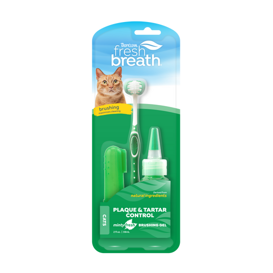 TROPICLEAN Fresh Breath Oral Care Kit for Cats